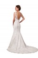 Lace Mermaid Chapel Train Long Sleeveless Sexy Wedding Dress Sheffield