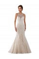 Lace Mermaid Chapel Train Sleeveless Bridal Gown Sheffield