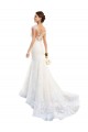 Lace Mermaid Chapel Train Cap Sleeves Wedding Dress Sheffield