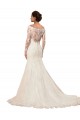Lace Mermaid Chapel Train Long Sleeves Sexy Wedding Dress Sheffield