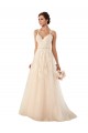 Tulle & Lace A-Line Chapel Train Sleeveless Sweetheart Wedding Dress Sheffield