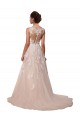 Tulle & Lace A-Line Chapel Train Sleeveless Sweetheart Wedding Dress Sheffield