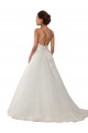 Tulle & Lace Ball Gown Chapel Train Sleeveless Boho Wedding Dress Sheffield