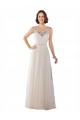 Tulle A-Line Sweep Train Sleeveless Boho Wedding Dress Sheffield