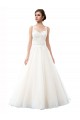 Tulle & Lace A-Line Cathedral Train Sleeveless Beach Wedding Dress Sheffield