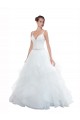 Tulle Ball Gown Chapel Train Sleeveless Beach Wedding Dress Sheffield