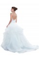 Tulle Ball Gown Chapel Train Sleeveless Beach Wedding Dress Sheffield