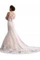 Tulle & Lace Mermaid Cathedral Train Sleeveless Wedding Dress Sheffield