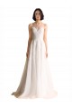 Tulle A-Line Chapel Train Sleeveless Wedding Dress Sheffield