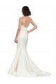 Satin & Lace Trumpet Chapel Train Sleeveless Wedding Dress Sheffield