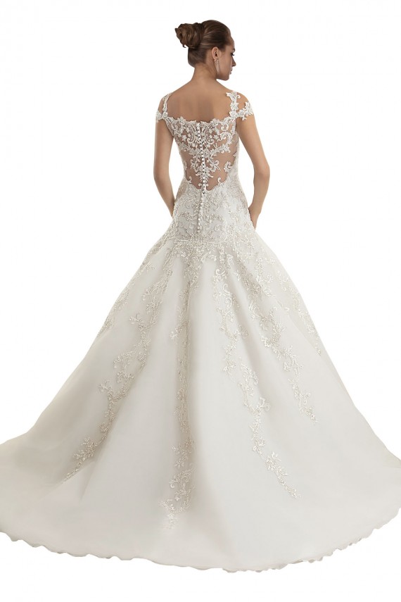 Tulle & Lace Mermaid Sweep Train Sleeveless Ivory Wedding Dress Sheffield