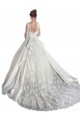 Satin & Lace A-Line Cathedral Train Long Sleeves Wedding Dress Sheffield