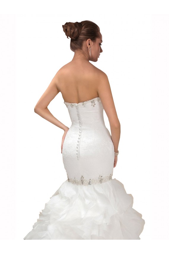 Tulle Mermaid Chapel Train Sleeveless Sweetheart Wedding Dress Sheffield