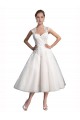 Tulle & Lace A-Line Tea Length Sleeveless Beach Wedding Dress Sheffield