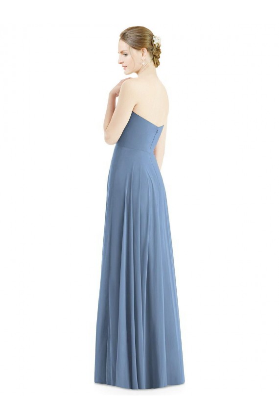 Soft Chiffon Long Sleeveless Evening Dress / Bridesmaid Dress Sheffield