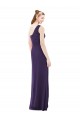 Soft Chiffon A-Line Long Sleeveless Grape Evening Dress / Bridesmaid Dress Sheffield