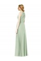 Soft Chiffon A-Line Long Sleeveless Emerald Green Bridesmaid Dress Sheffield