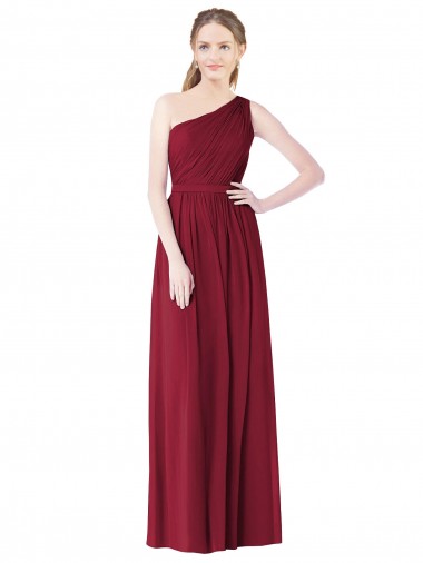Soft Chiffon A-Line Long Sleeveless Bridesmaid Evening Dress Sheffield