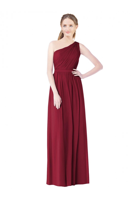 Soft Chiffon A-Line Long Sleeveless Bridesmaid Evening Dress Sheffield