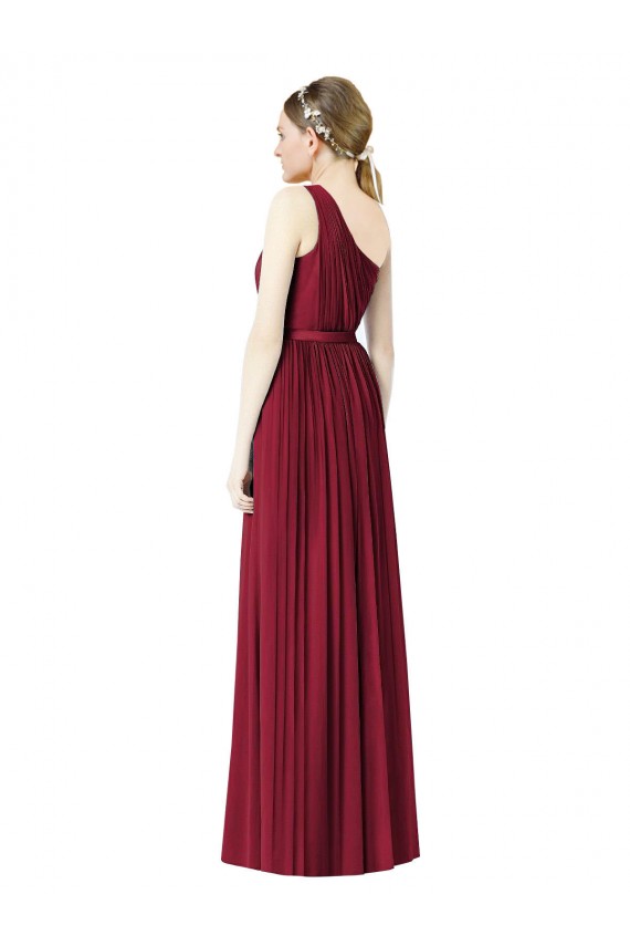 Soft Chiffon A-Line Long Sleeveless Bridesmaid Evening Dress Sheffield
