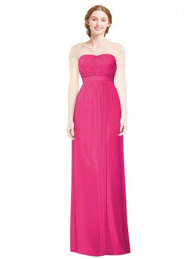 Soft Chiffon A-Line Sleeveless Azalea Bridesmaid Dress Sheffield