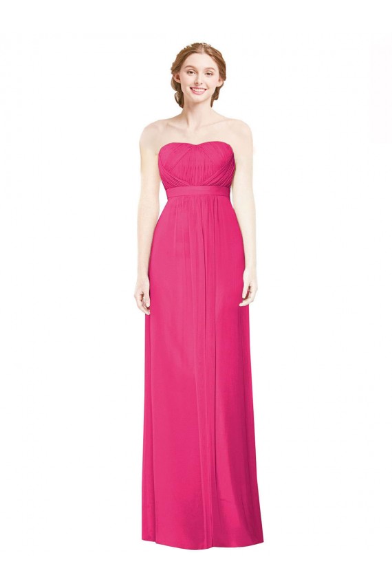Soft Chiffon A-Line Sleeveless Azalea Bridesmaid Dress Sheffield
