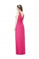 Soft Chiffon A-Line Long Sleeveless Open Back Azalea Bridesmaid Dresses Sheffield