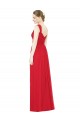 Chiffon A-Line Long Sleeveless Side Front Slit Bridesmaid Dresses Sheffield