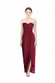 Soft Chiffon Sheath Long Sleeveless Bridesmaid Dress Sheffield