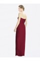 Soft Chiffon Sheath Long Sleeveless Bridesmaid Dress Sheffield