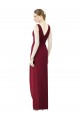 Chiffon Sheath Long Sleeveless V-Back Bridesmaid Dress / Evening Dress Sheffield
