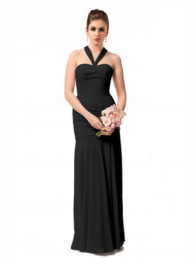 Chiffon Mermaid Long Sleeveless Bridesmaid Dress / Evening Dress Sheffield