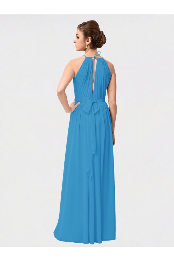 Luxe Chiffon A-Line Sleeveless Burgundy Bridesmaid Dresses Sheffield