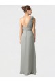 Soft Chiffon A-Line Long Sleeveless Black Bridesmaid Dresses Sheffield