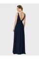 Chiffon A-Line Long Sleeveless Bridesmaid Dresses / Formal Dresses Sheffield