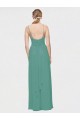 Chiffon A-Line Long Sleeveless Icelandic Silver Bridesmaid Dress / Evening Dress Sheffield