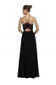 Soft Chiffon & Lace A-Line Long Sleeveless Open Back Bridesmaid Gown Sheffield
