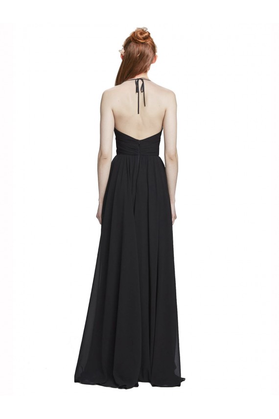 Chiffon A-Line Sleeveless Dark Navy Formal Dress / Bridesmaid Dress Sheffield