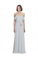 Soft Chiffon A-Line Long Sleeveless Frost Formal Dress / Bridesmaid Dress Sheffield