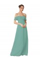 Soft Chiffon A-Line Flutter Sleeves Seaside Bridesmaid Dress Sheffield