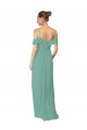 Soft Chiffon A-Line Flutter Sleeves Seaside Bridesmaid Dress Sheffield