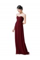 Soft Chiffon A-Line Sleeveless Burgundy Bridesmaid Dresses Sheffield