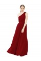 Chiffon A-Line Long Sleeveless Burgundy Bridesmaid Dresses Sheffield