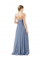 Soft Chiffon A-Line Long Sleeveless Open Back Evening Gowns / Bridesmaid Dress Sheffield