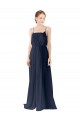 Chiffon A-Line Long Sleeveless Open Back Bridesmaid Dress / Evening Gowns Sheffield