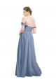 Soft Chiffon A-Line Sleeveless Dusty Blue Formal Dress / Bridesmaid Dress Sheffield
