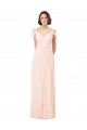 Chiffon A-Line Long Sleeveless Pink Keyhole Back Bridesmaid Dress / Evening Dress Sheffield