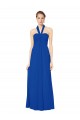 Chiffon A-Line Long Floor Length Sleeveless Open Back Bridesmaid Dress Sheffield