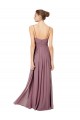 Soft Chiffon A-Line Long Sleeveless Open Back Bridesmaid Gowns Sheffield