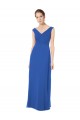 Soft Chiffon A-Line Long Sleeveless Off the Shoulder Open Back Bridesmaid Dresses Sheffield
